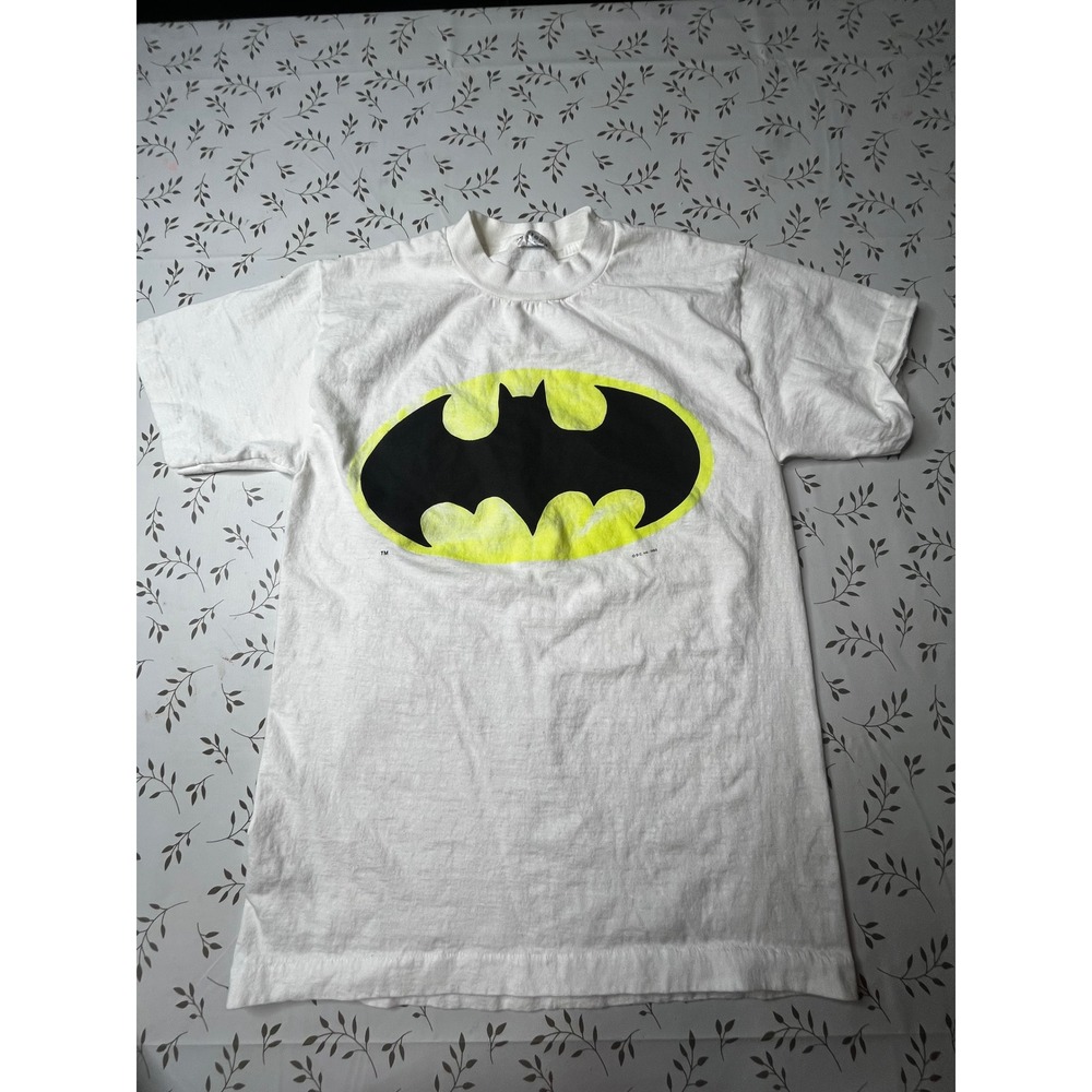 Vintage 1982 Batman emblem T-Shirt American Marketing Works White Single Stitch